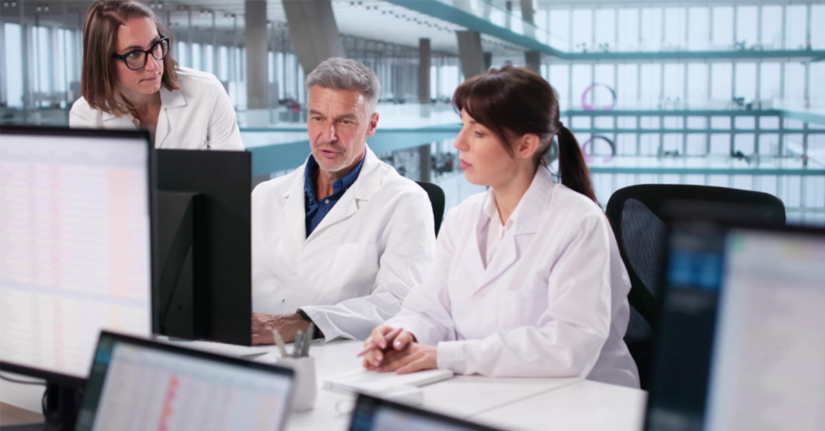 A group of healthcare professionals who manage health data.